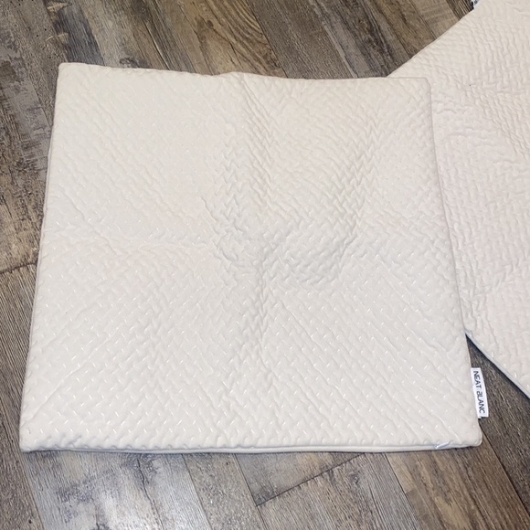 Pillow Covers Soft Pillowcases — Set of 2 Neat Blanc Neutral Cream - Picture 3 of 9